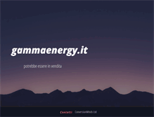 Tablet Screenshot of gammaenergy.it